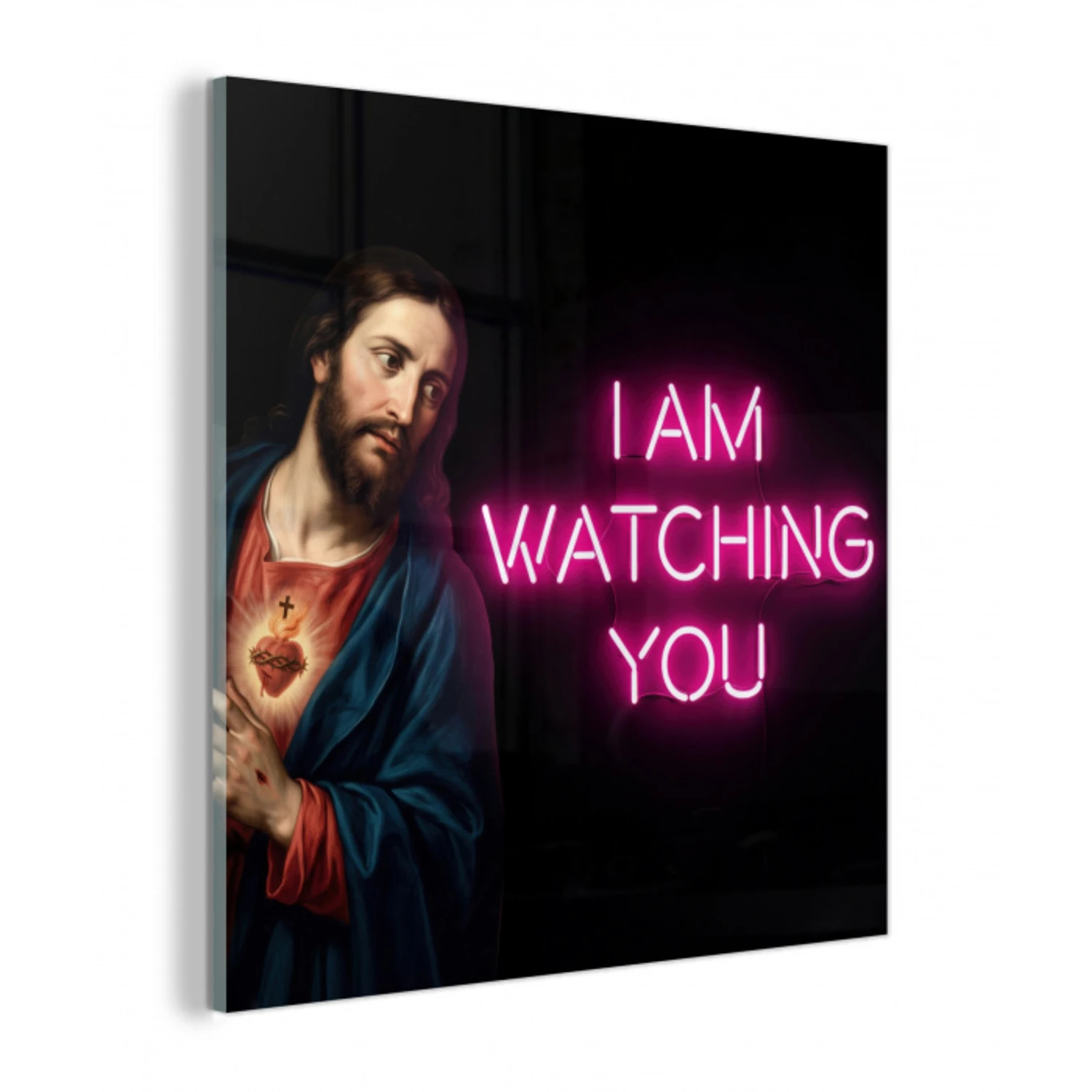 Man - Tekst - Neon plexiglas 5mm klein -z3d