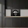 Pan - Vis - Zwart - Wit keuken achterwand 2 middel -sfeer1
