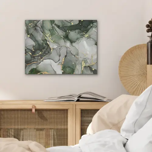 Luxe - Marmer - Groen PET vilt klein -sfeer3