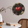 Macarons - Rood - Hart Akoestische PET Vilt - Rond klein -sfeer3