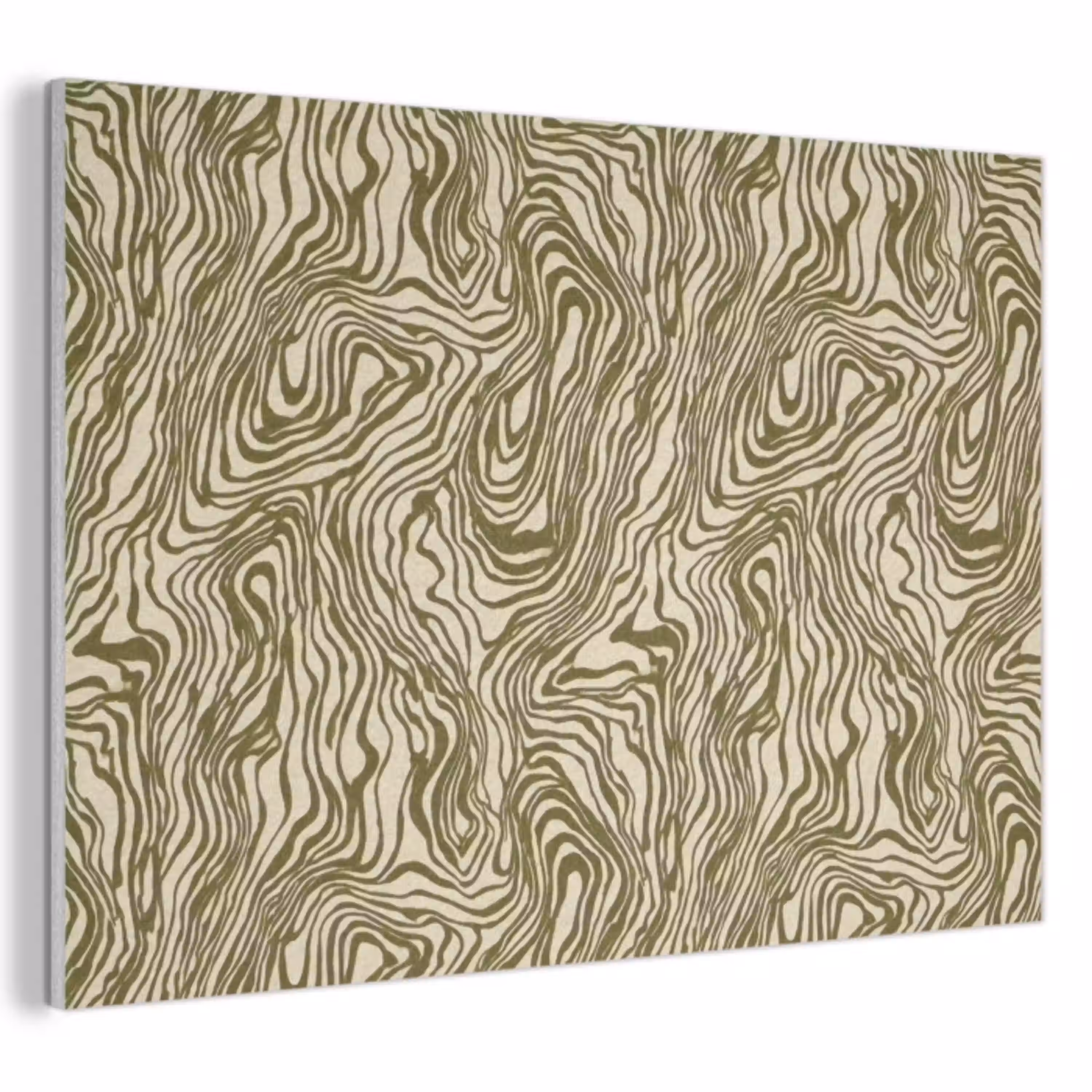 Abstract - Marmer - Groen PET vilt klein 837 -3d