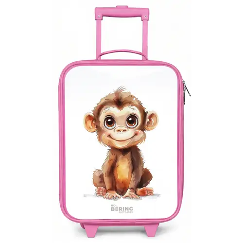 Baby aap Kinderkoffer - Roze klein -zz3dotto