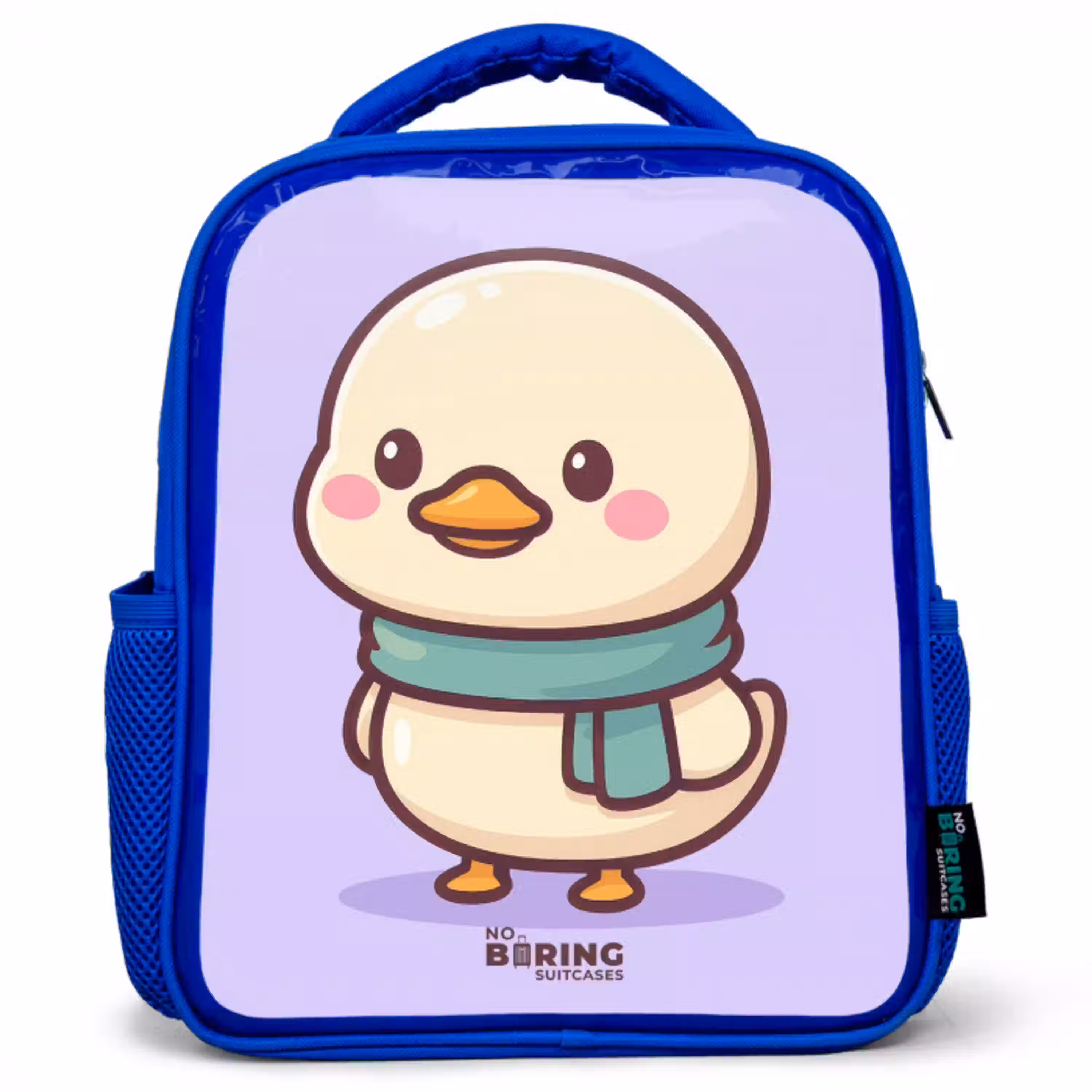 Kawai - Eend - Sjaal Kinderrugzak - Blauw middel -3d