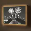 Vuurwerk - Proosten - Skyline - Champagne Light Box met batterij (Wandlamp) middel -z3d_website