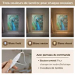 Pauw - Veren - Blauw Light Box met kabel (Kinderlampje) klein -USP_lichtkleurFR