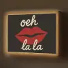 Lip - Rood - Quote Light Box met batterij (Wandlamp) middel -z3d_website