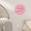 Tekstwolkje - BLAH BLAH BLAH - Roze Wandcirkel behangsticker klein -sfeer4