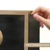 Maan - Cirkel - Goud Light Box met batterij (Wandlamp) middel -USP_websiteprintNL