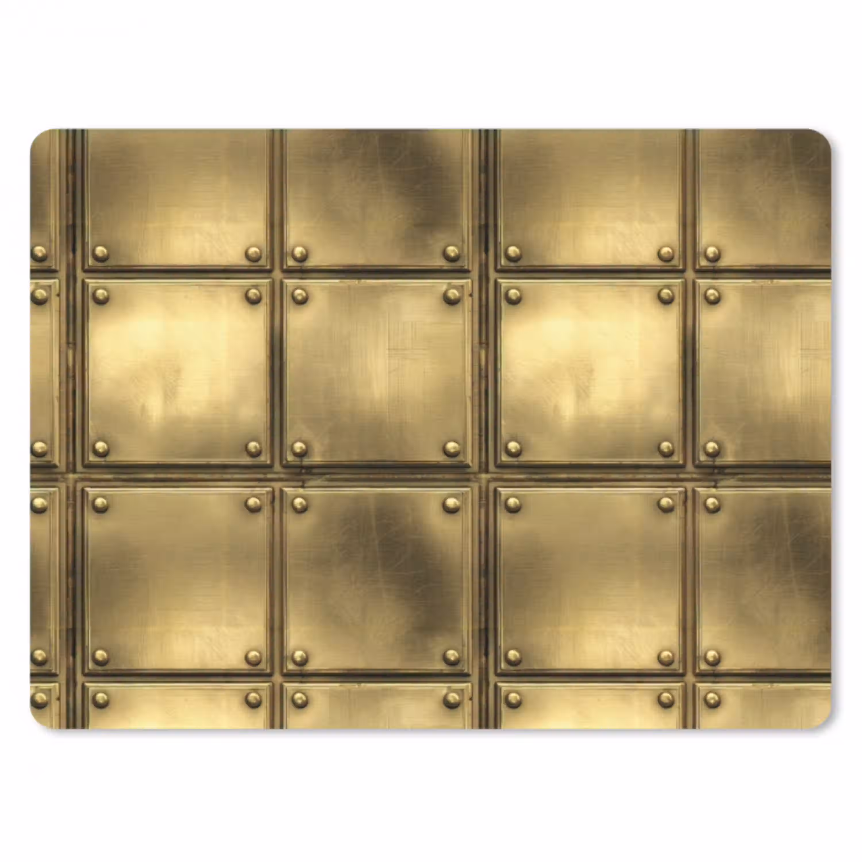 Platen - Industrieel - Stoer - Goud muismat rubber klein 262 -3d