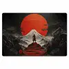 Krijger - Rode trappen - Zon - Berg Placemat vinyl groot -zzsfeer1_Kitchenyeah-website