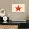 Zeester - Bobbels - Rood poster papier klein -sfeer1