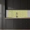 Vlecht - Patroon - Groen keuken achterwand 2 middel 871 -sfeer1