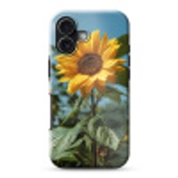 Zonnebloemen - Helderblauwer lucht - Gras Toughcase MagSafe Apple iPhone 17 klein -3d