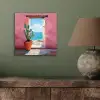 Zee - Roze - Cactus aluminium wit klein -sfeer2