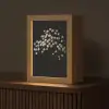 Gipskruid - Bloemetjes - Wit - Minimalistisch Light Box met kabel (Tafellamp) klein -z3d_website