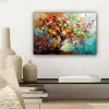 Boom - Abstract - Kleurrijk - Bloemen canvas 2cm klein -sfeer6