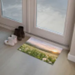 Madelief - Veld - Heuvels - Groen Deurmat klein -sfeer3