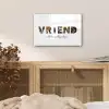 Vriend - Lettercollage plexiglas 5mm klein -sfeer4