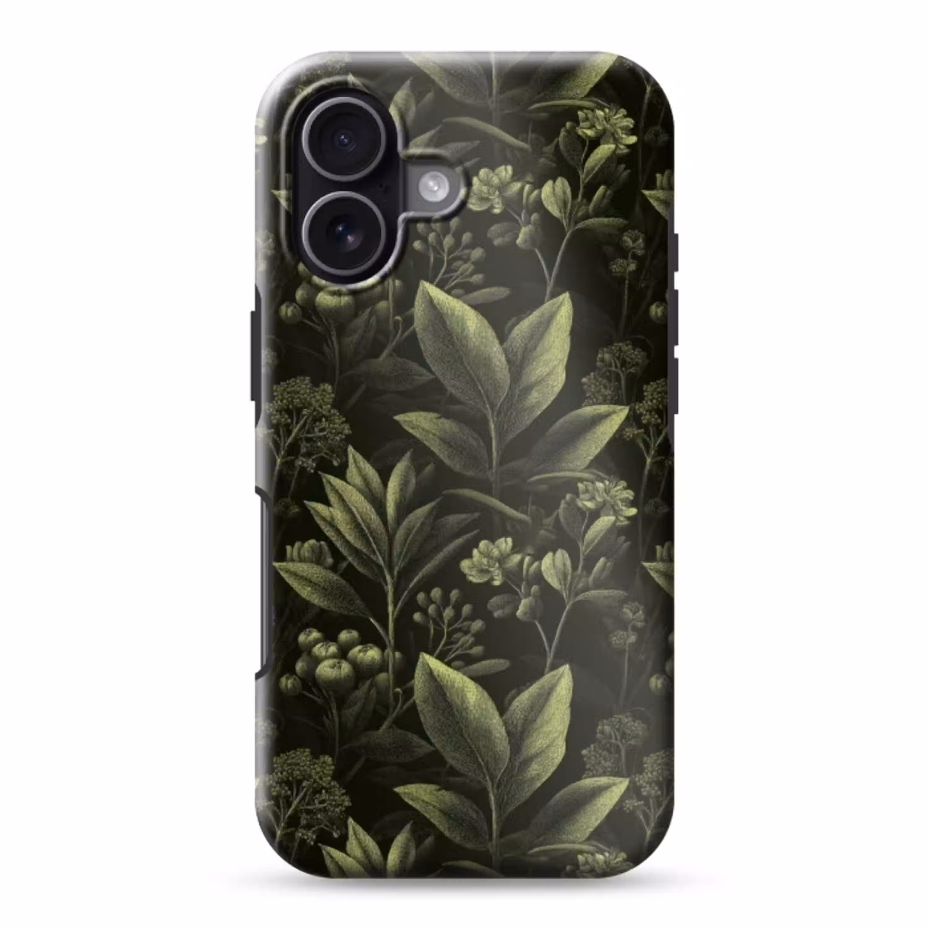 Klassiek - Donker - Botanisch - Planten Toughcase MagSafe Apple iPhone 17 klein 1017 -3d