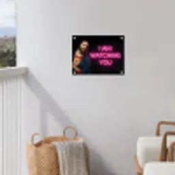 Man - Tekst - Neon tuinposter los doek klein -sfeer8