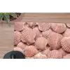 Schelpen - Patroon - Roze muismat rubber klein -closeup