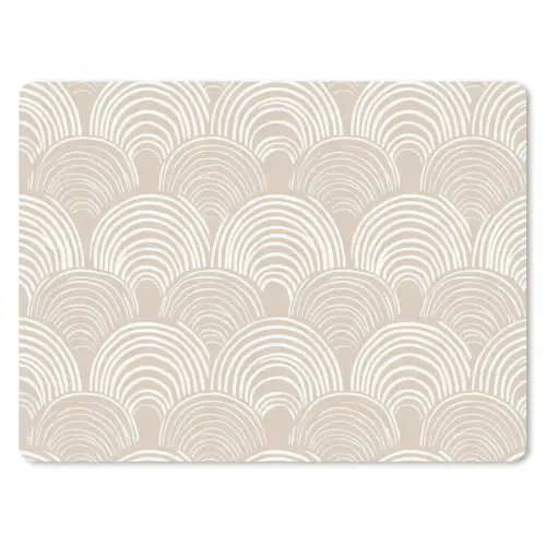 Golven - Structuur - Beige muismat rubber klein 262 -3d