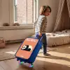 Panda - Slapen - Oranje Kinderkoffer - Blauw klein -sfeer1