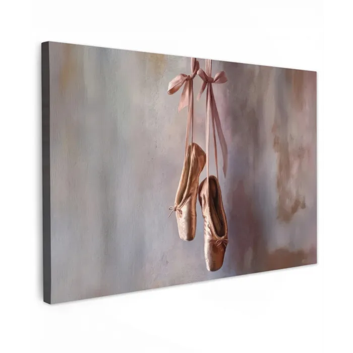 Balletschoenen - Satijn - Aardetinten canvas 2cm klein -z3d