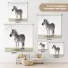 Zebra - Meisjes - Dieren - Kinderen - Jongens Wandkleed katoen klein -tsfeer8_DE