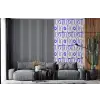 Blauw - Patroon - Beige - Abstract fotobehang vinyl groot 64 -bank