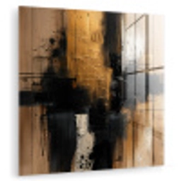 Modern - Zwart - Goud - Verf plexiglas 5mm klein -zzzproduct_nieuw