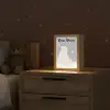 Ijsbeer - Sneeuw - Sterren - Blauw Light Box met kabel (Kinderlampje) klein -sfeer1_kind
