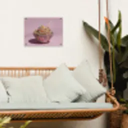 Noodles - Edelstenen - Stokjes - Roze tuinposter los doek klein -sfeer7