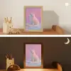 Poolvos - Sneeuw - Roze Light Box met kabel klein -sfeer3_kind