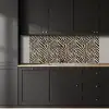 Zebra - Klassiek - Zwart keuken achterwand 2 middel 871 -sfeer1