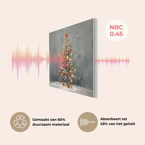Kerstboom - Cadeaus - Rood - Goud PET vilt klein -USP_NL
