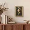 Bloemenhoed - Portret - Vrouw Light Box met kabel (Tafellamp) klein -sfeer2