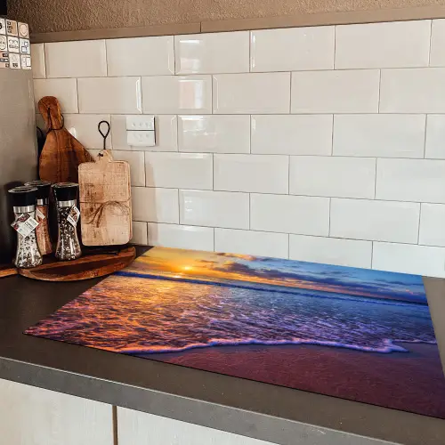 Avondlicht over de Vloedlijn Inductie beschermer vinyl 3mm klein -sfeer3
