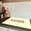 Karma - Luipaardprint - Geel Inductie beschermer vinyl 3mm klein -sfeer3