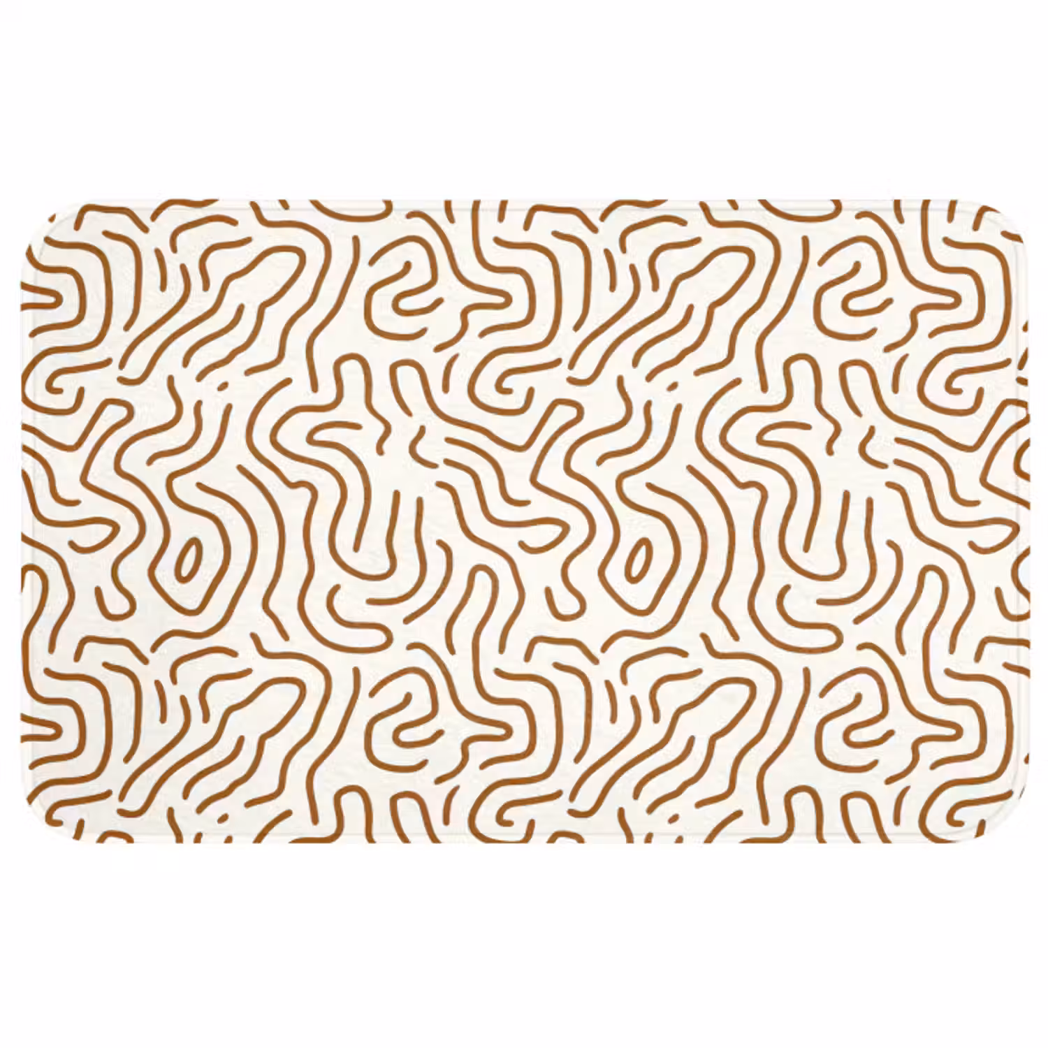 Badmat - Minimalistisch - Patroon - Terracotta