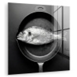Pan - Vis - Zwart - Wit plexiglas 5mm klein -zzzproduct_nieuw
