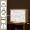 Marmer - Wit - Grijsgroen Light Box met batterij (Wandlamp) middel 907 -USP_websiteoverzichtNL