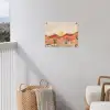 Landschap - Heuvels - Zonsondergang tuinposter los doek klein -sfeer8