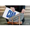 Ciao - Blauw - Stippen laptophoes neopreen klein -tas