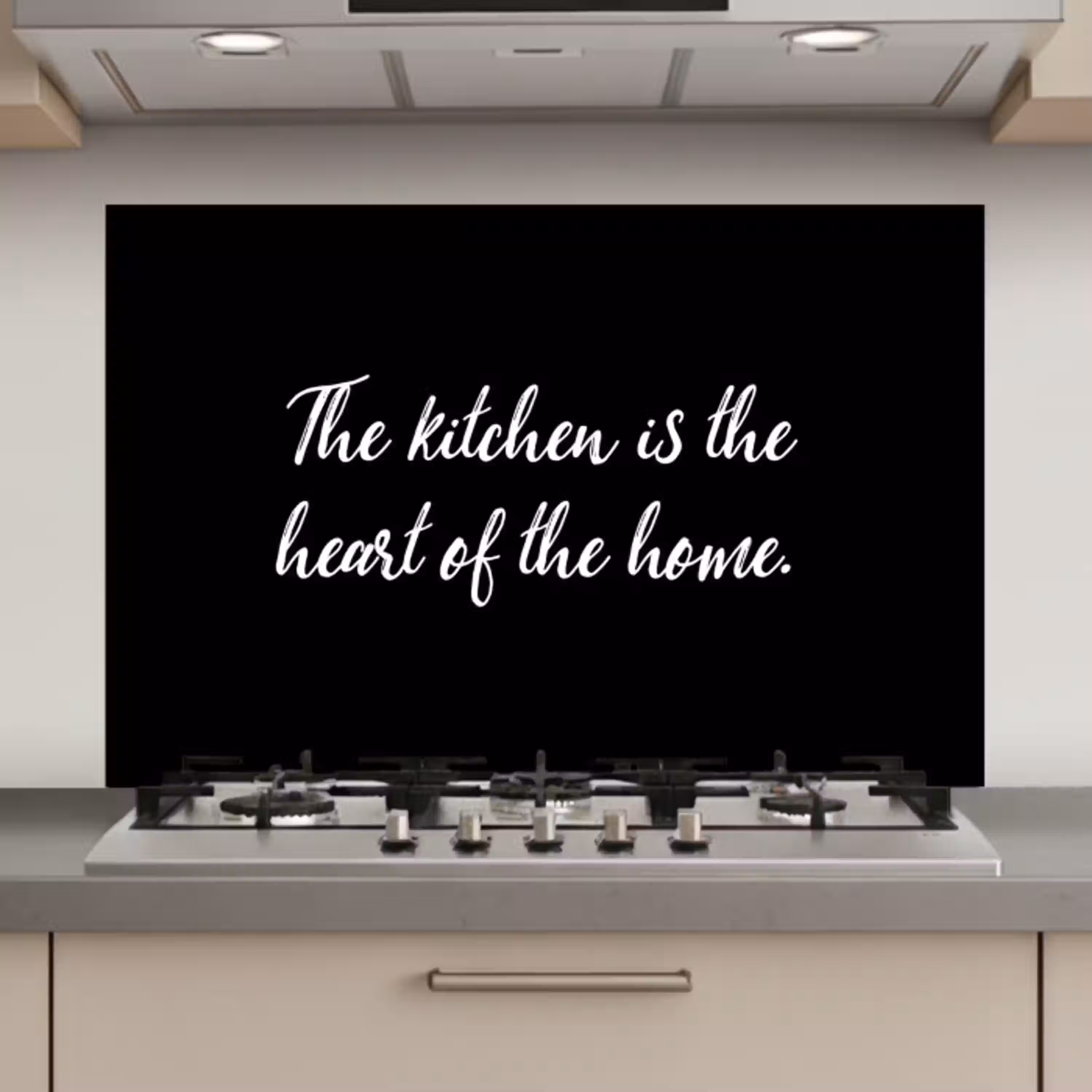 Spreuken - Koken - Thuis - The kitchen is the heart of the home - Quotes keuken achterwand spatscherm klein -3d_website