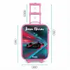 Formule 1 - Raceauto - Rood - Neonverlichting Kinderkoffer - Roze klein -productfoto_formaten
