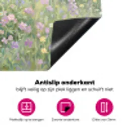 Bloemenveld - Heuvels - Kleurrijk Inductie beschermer vinyl 3mm klein -wsfeer4_website
