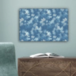 Varen - Botanisch - Patroon - Grijsblauw canvas 2cm klein 34 -sfeer4