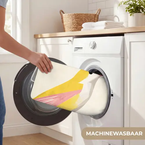 Vogel - Minimalistisch - Geel Badmat klein -USP_WasbaarNL