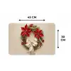 Deurkrans - Strik - Kerst - Rood - Groen Placemat vinyl groot -specs